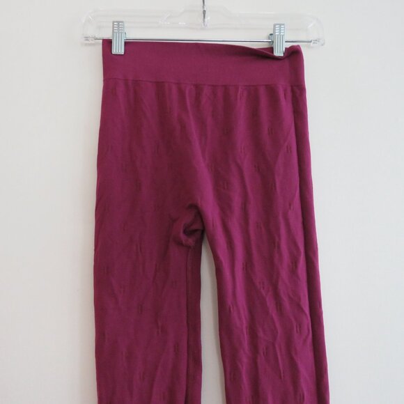 SWEATY BETTY Modal Dot Jacquard Base Layer Leggings in Amaranth Pink - Size S - Picture 14 of 16